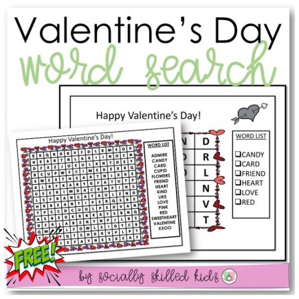 Valentine's Day Themed Word Search | Freebie